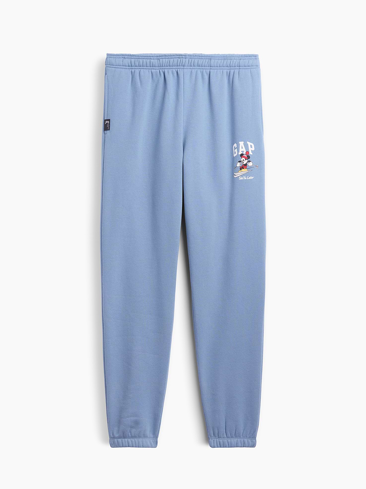 Image 4 of 4, Gap × Disney Mickey Mouse Relaxed Logo Joggers