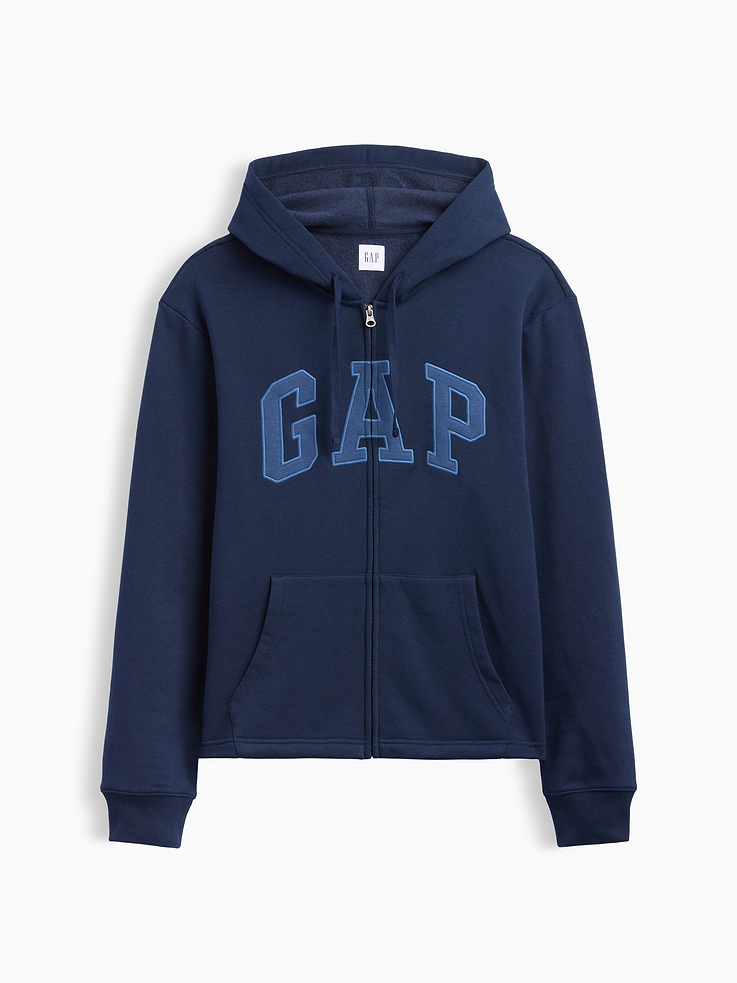 Image 4 of 4, Adult Boxy Gap Logo Zip Hoodie