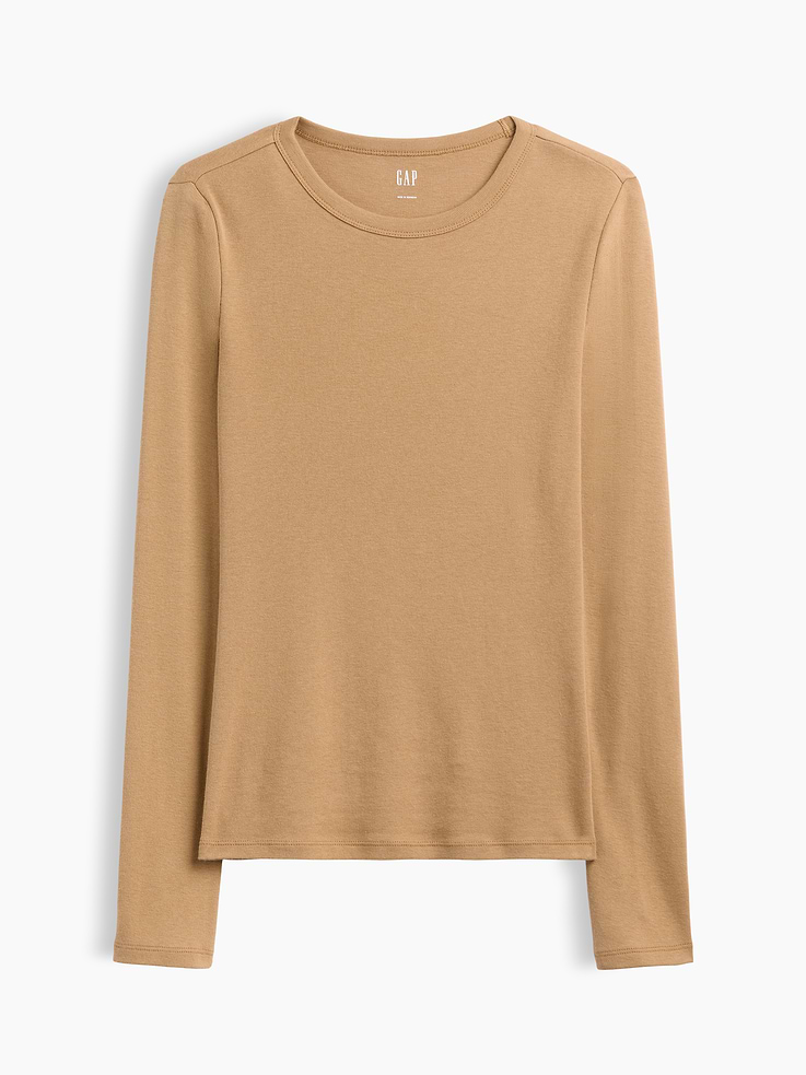 Image 5 of 5, Modern Ribbed Crewneck T-Shirt