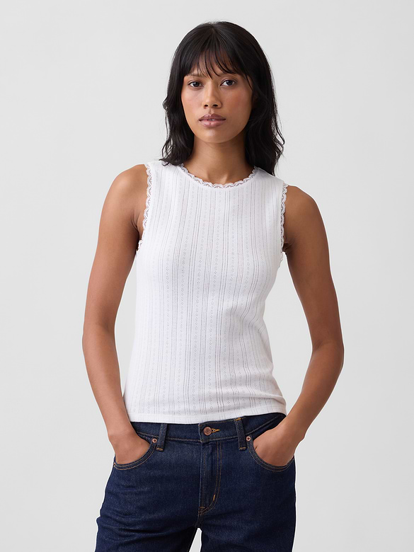 Pointelle Shell Tank