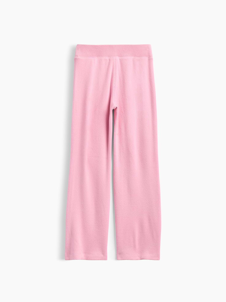 Image 3 of 3, Kids Recycled Waffle-Knit Flare Leggings