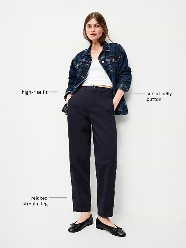 Image 5 of 10, High-Waisted OGC Chino Tapered Straight Pants