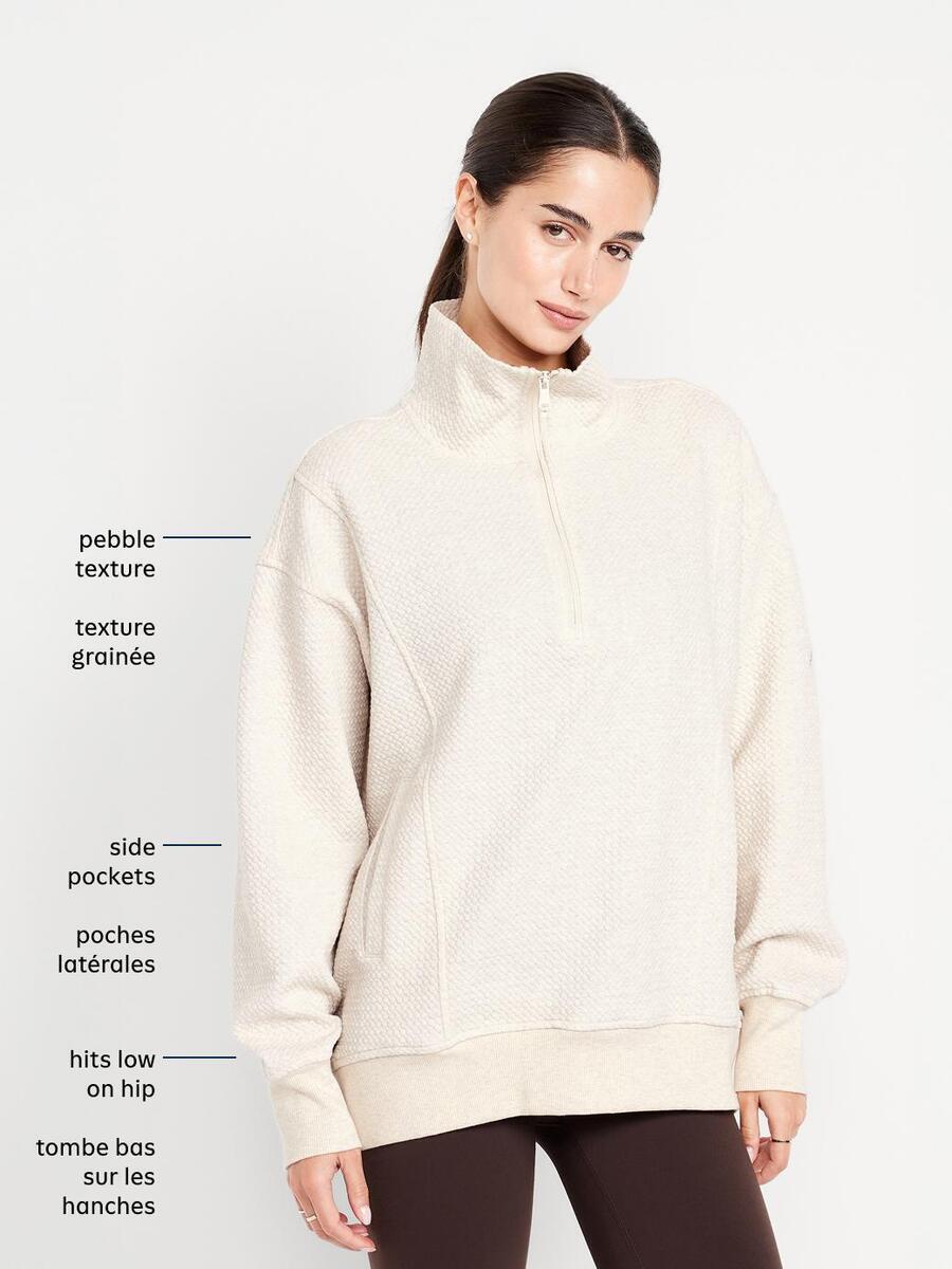 Image number 5 showing, Dynamic Fleece Half-Zip Tunic Sweatshirt