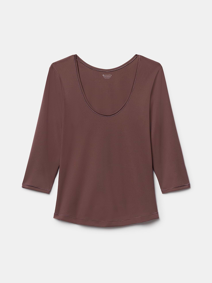 Image 6 of 6, Bodymove Scoop Midi Sleeve Tee