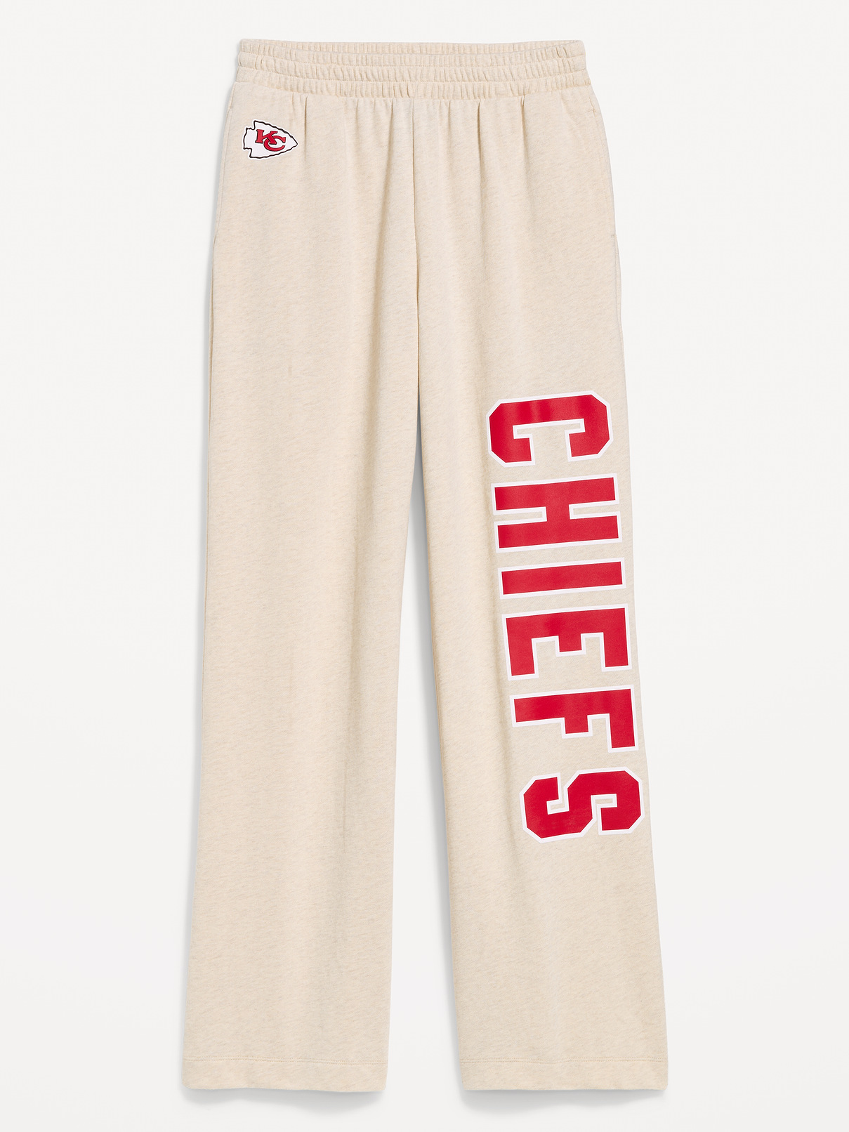 Image 3 de 3, Pantalon en coton ouaté PurConfort jambe large à taille haute des Chiefs de Kansas City pour femme