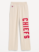 Image 3 de 3, Pantalon en coton ouaté PurConfort jambe large à taille haute des Chiefs de Kansas City pour femme