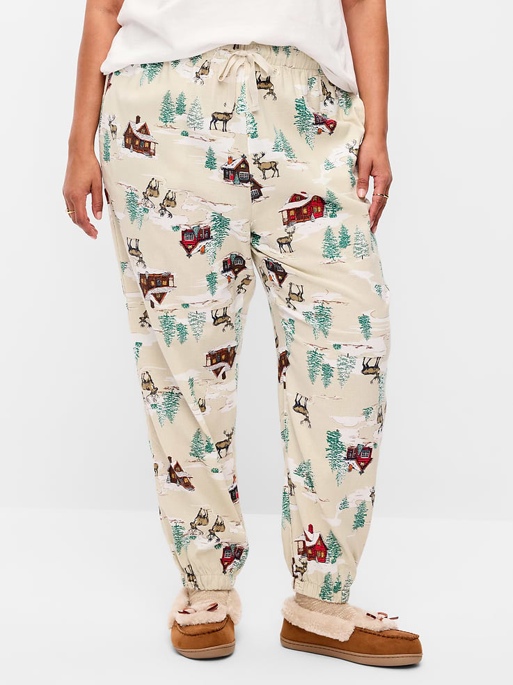 Image 6 of 7, Flannel Pajama Joggers
