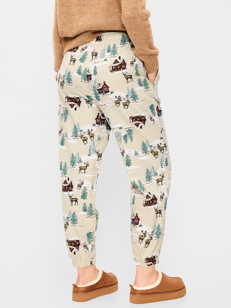 Image 5 of 7, Flannel Pajama Joggers