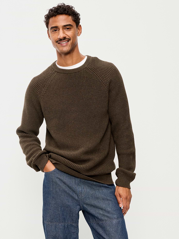 Image 1 of 4, crew neck, long raglan sleeves, pullover style, Product #903459