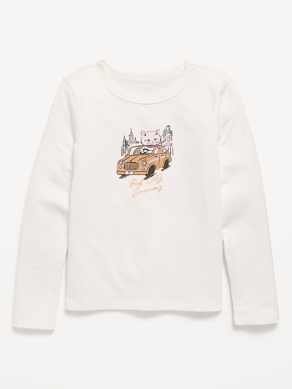 Long-Sleeve Graphic T-Shirt for Girls