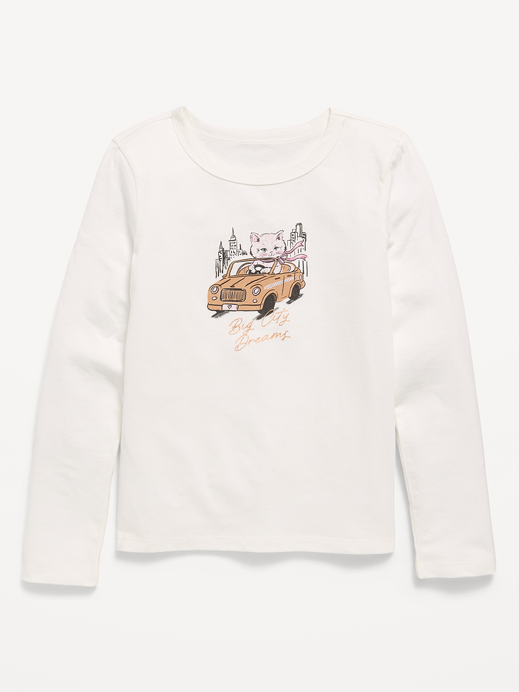 Image 1 of 1, crew neck, long sleeves, graphic at front, Product #1186767