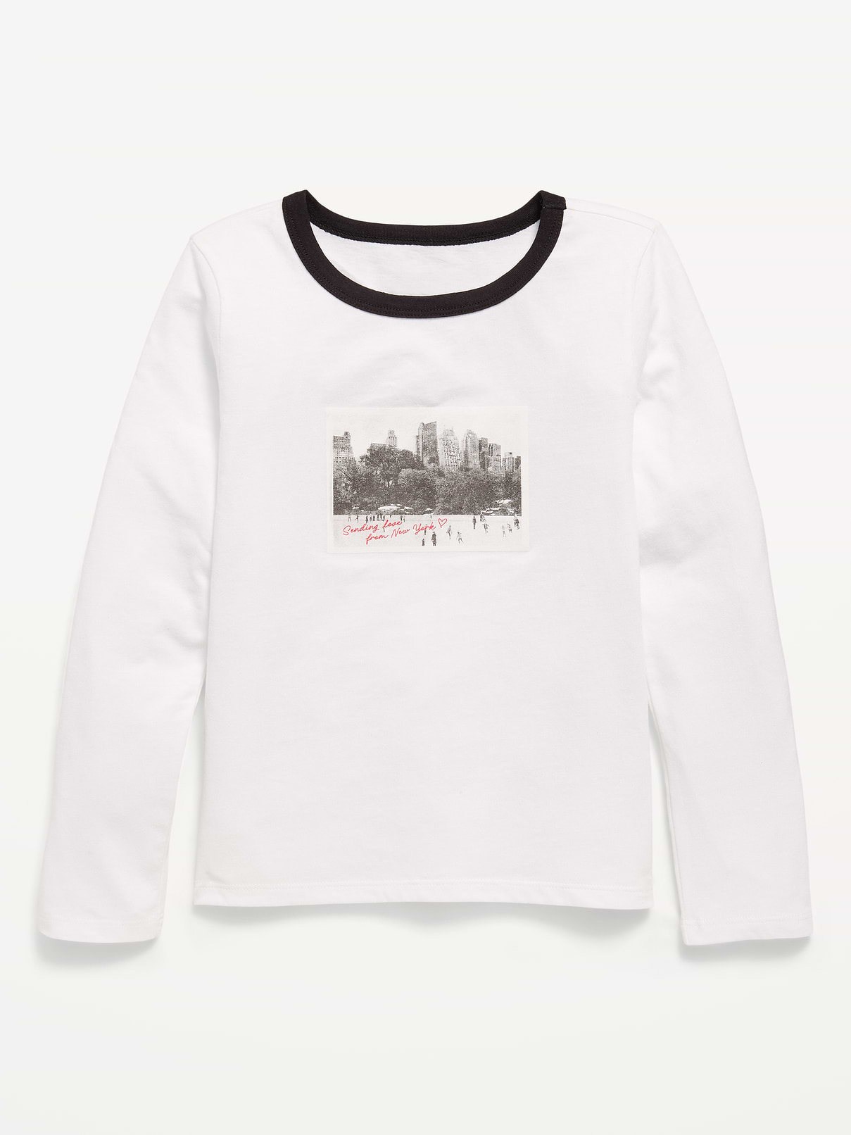 Image 1 of 1, crew neck, long sleeves, graphic at front, Product #1186767