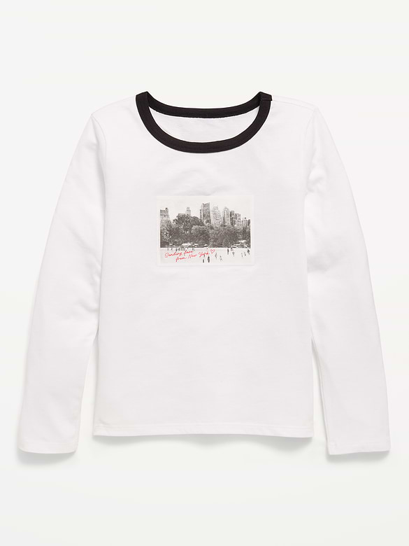 Long-Sleeve Graphic T-Shirt for Girls