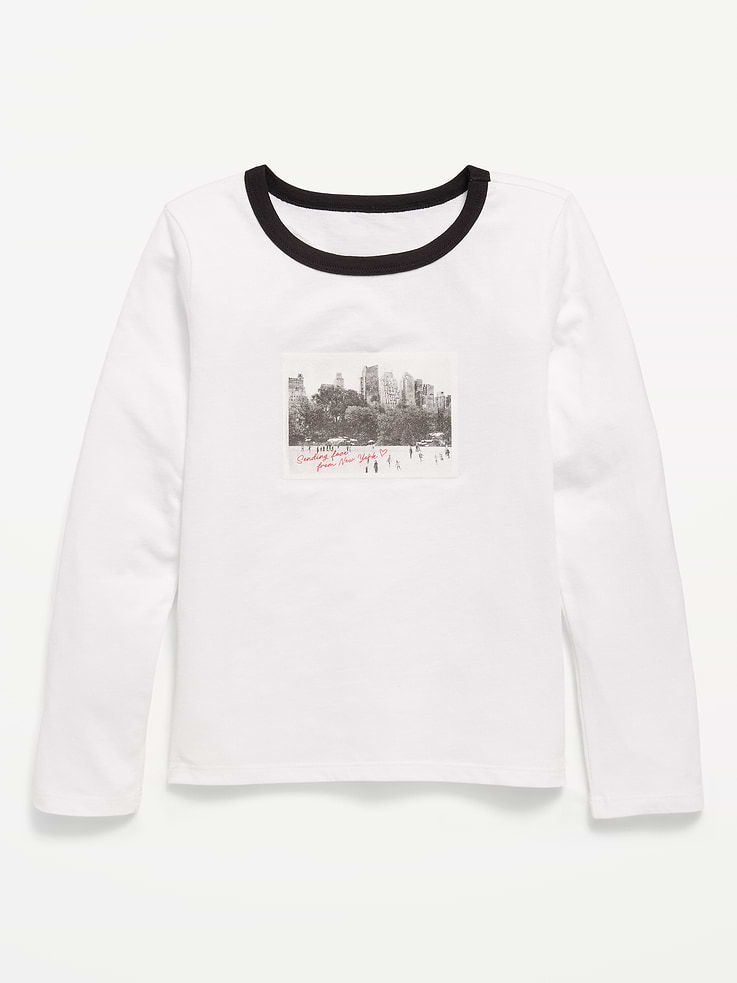 Image 1 of 1, crew neck, long sleeves, graphic at front, Product #1186767