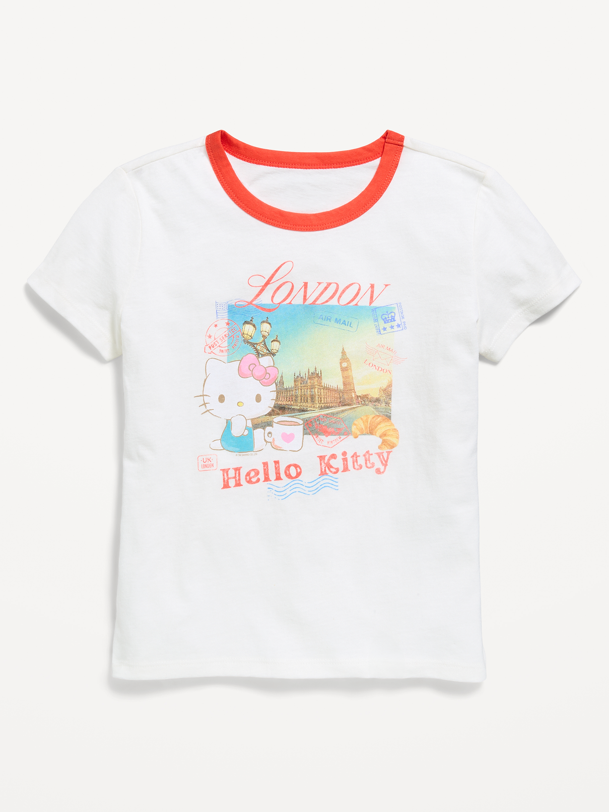 Image 1 of 1, crew neck, short sleeves, licensed graphic, © 2026 SANRIO CO. LTD. Used Under License., Product #906301