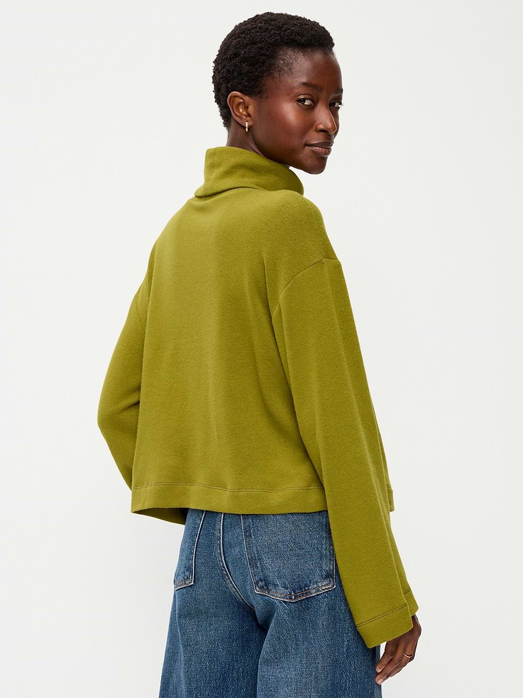 Image 2 of 9, Long-Sleeve Oversized Turtleneck Sweater