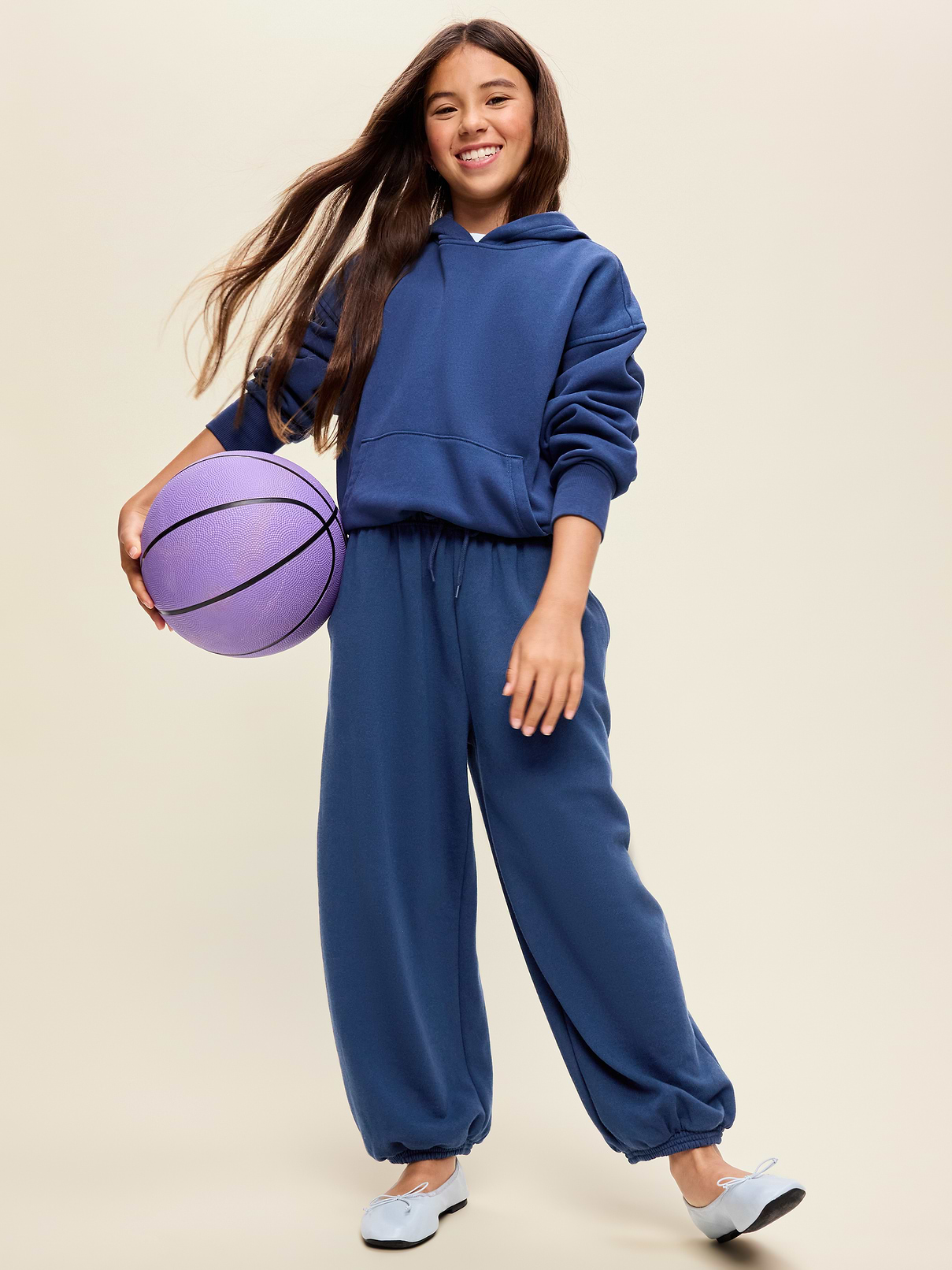 Image 3 of 3, Super Baggy Jogger Sweatpants for Girls