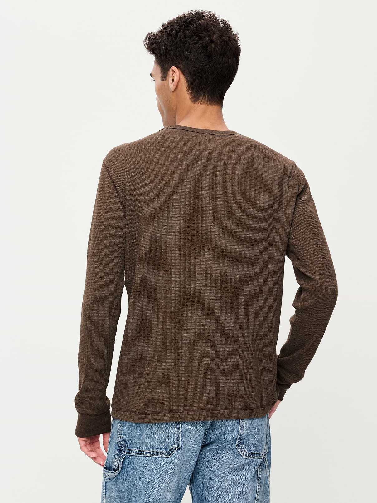 Image 2 of 3, Crew-Neck Waffle T-Shirt