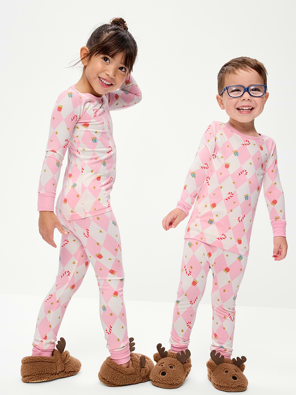 SoftMode Printed Snug-Fit Pajama Set for Toddler & Baby