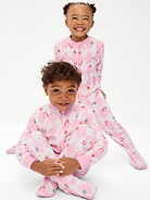 Image 1 of 2, rib-knit crew neck, long sleeves, rib-knit cuffs, sizes 3m - 2t only: reversible full-length zipper, sewn-in feet, gripper dots, online exclusive, Product #910316