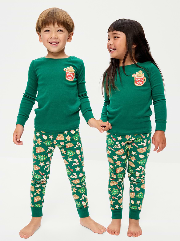 Printed Snug-Fit Pajama Set for Toddler & Baby