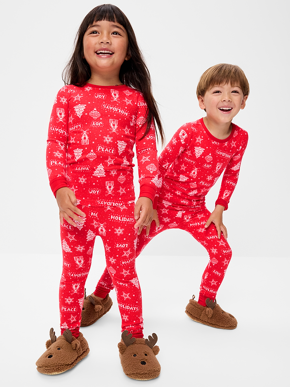 SoftMode Printed Snug-Fit Pajama Set for Toddler & Baby