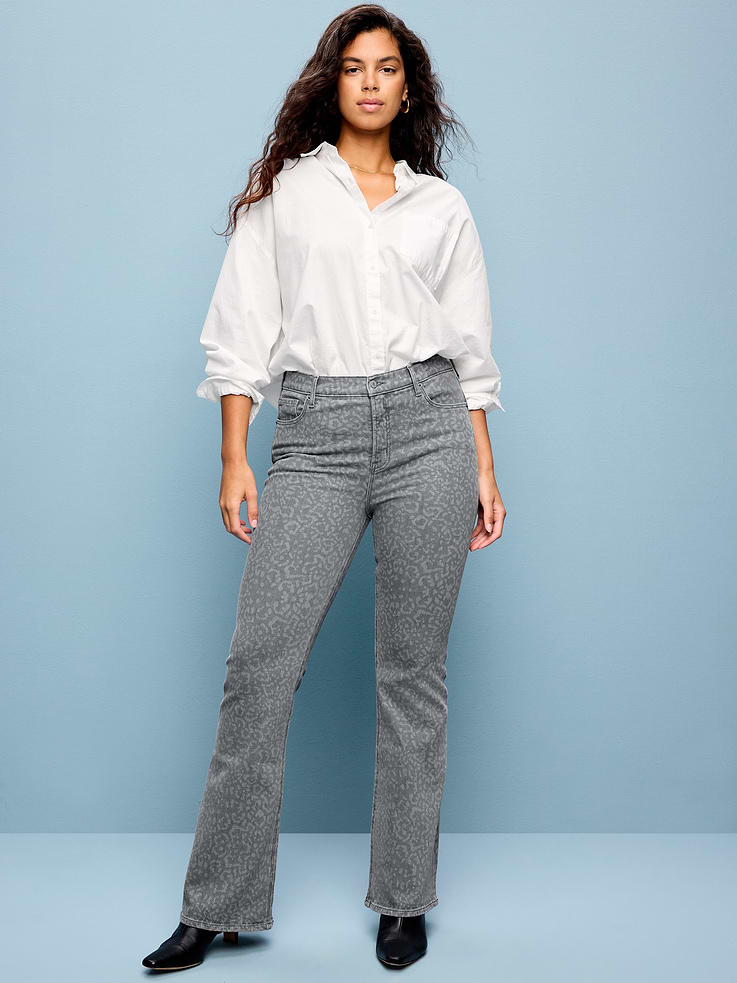 Image 7 of 10, High-Waisted Flare Jeans