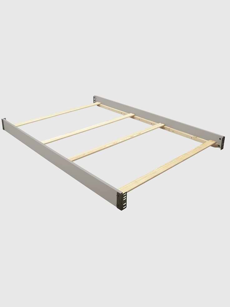 Image 1 of 4, Extend the life of your crib with the babyGap Full Size Bed Rails., Designed to easily convert your crib into a full size bed, the wooden rails replace the sides of the crib., The rails feature bolt-on assembly for attaching a headboard and footboard., Compatible with the Charlie and Oxford babyGap cribs., Accommodates a full size mattress; mattress foundation required (Mattress and Foundation Sold Separately).