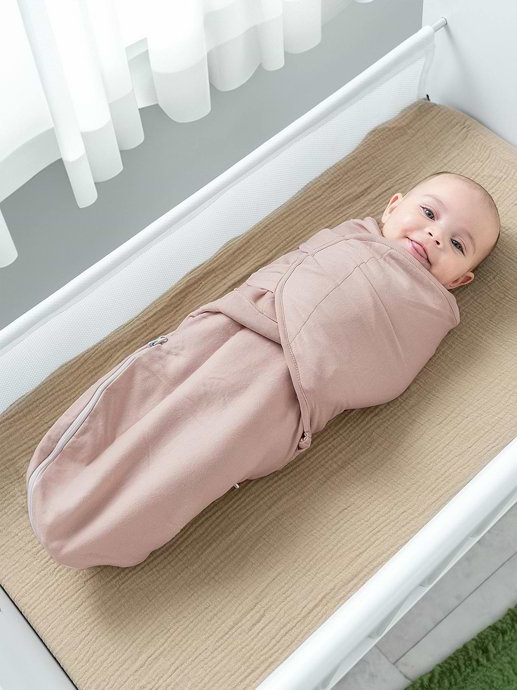 Image 4 of 5, Comfy Cubs Easy Swaddle Blankets With Zipper
