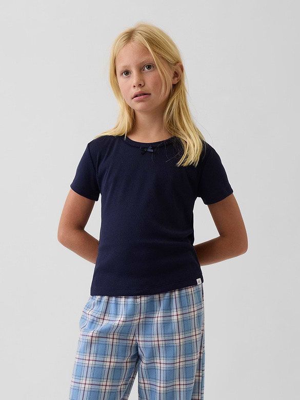 Kids Recycled Pointelle PJ T-Shirt