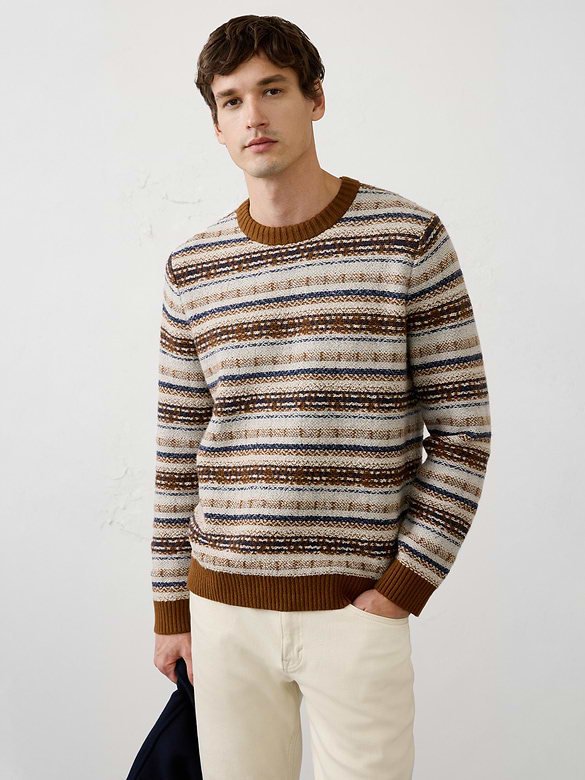Fair Isle Reverse Pattern Sweater