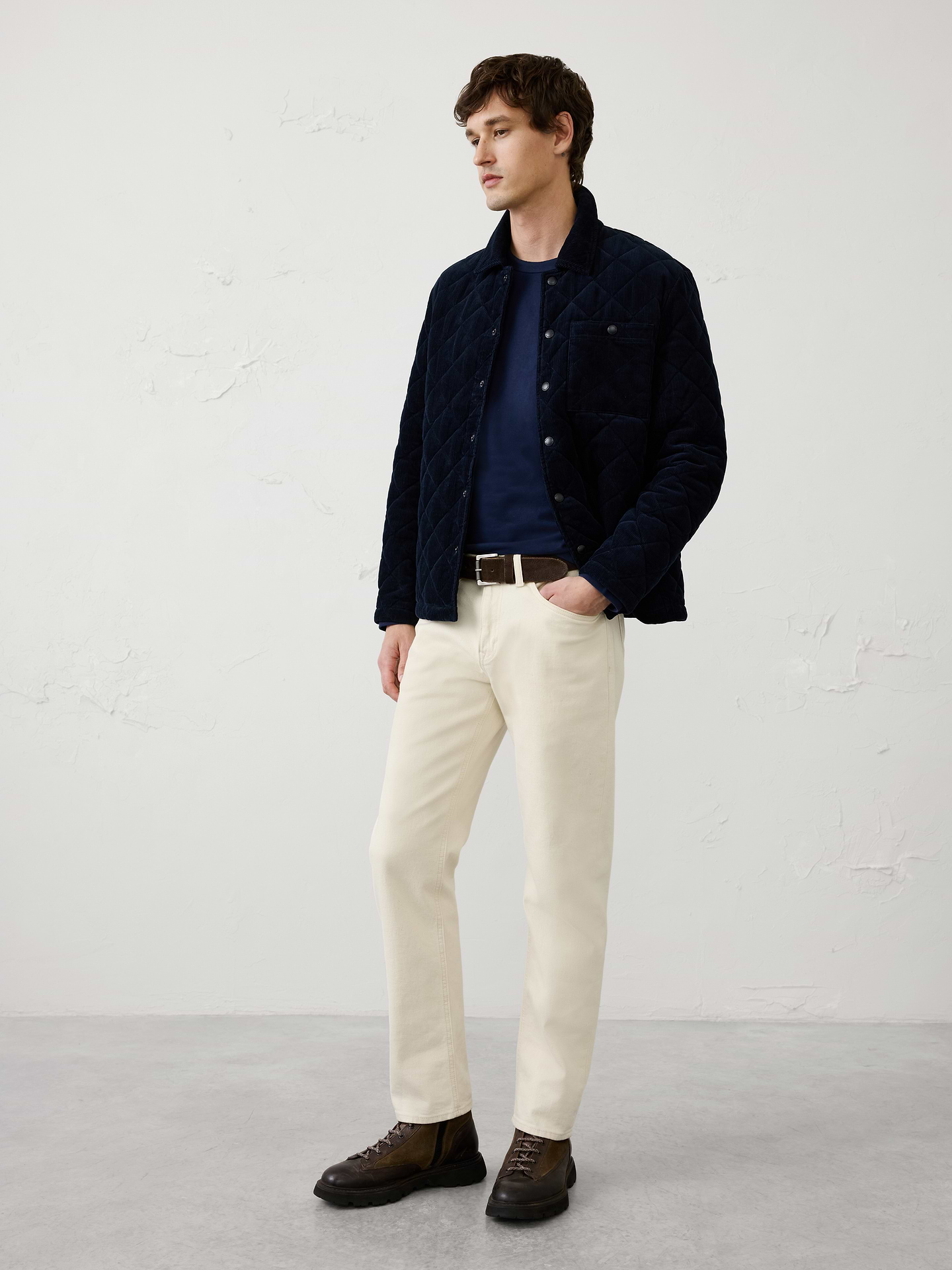 Image 3 of 4, Brushed Midweight Long-Sleeve T-Shirt