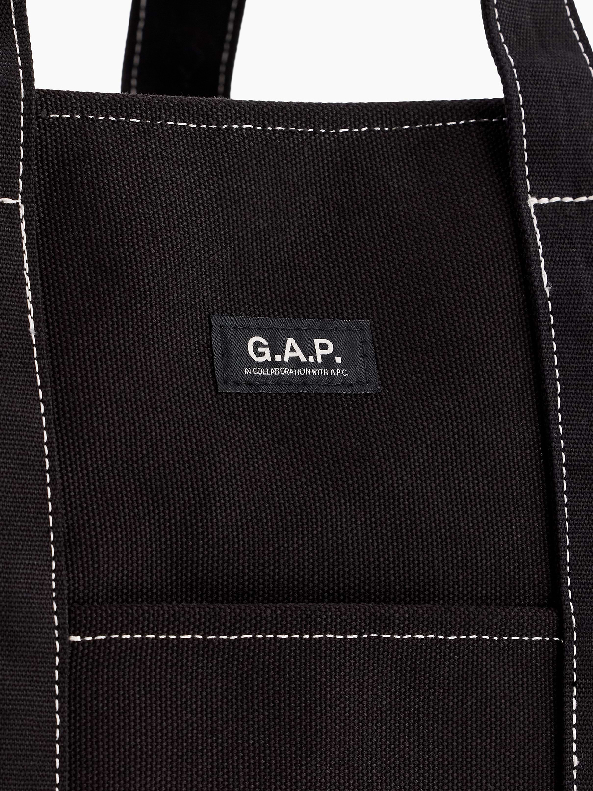 Image 3 of 4, Gap × A.P.C. Logo Tote Bag