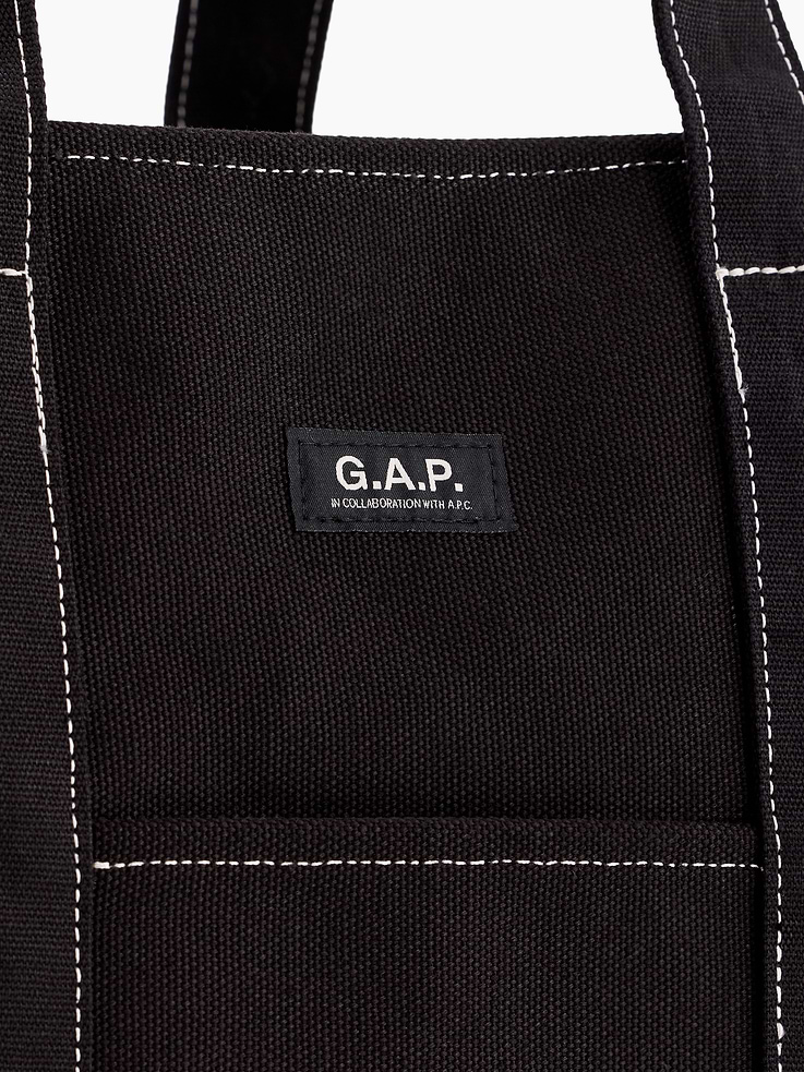 Image 3 of 4, Gap × A.P.C. Logo Tote Bag, Cardmember Early Access