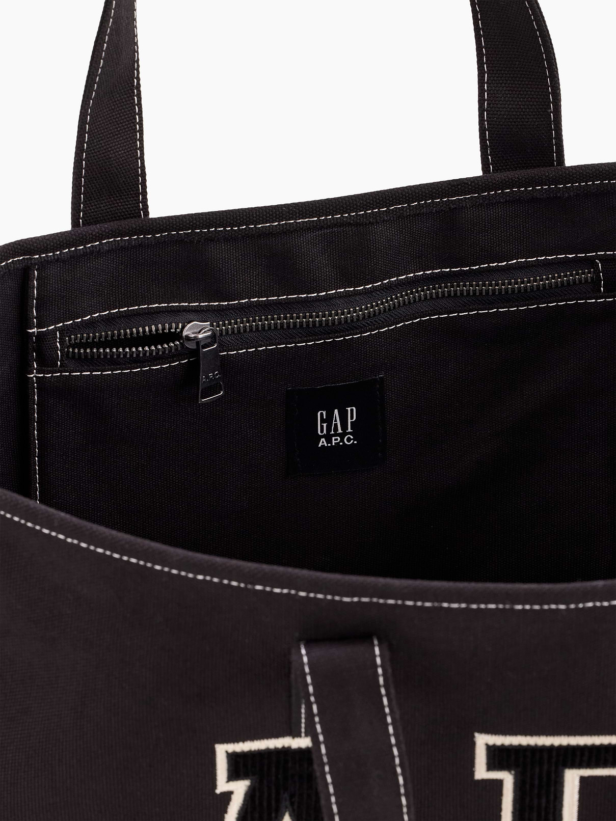 Image 4 of 4, Gap × A.P.C. Logo Tote Bag