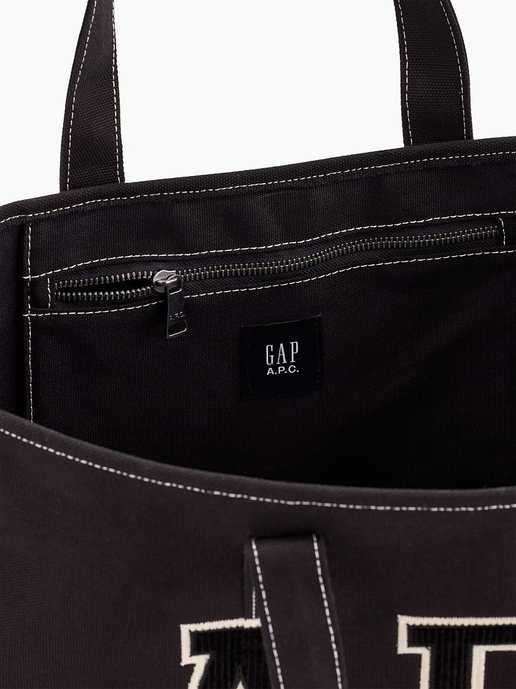 Image 4 of 4, Gap × A.P.C. Logo Tote Bag, Cardmember Early Access