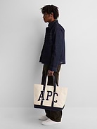 Image 2 of 4, Gap × A.P.C. Logo Tote Bag