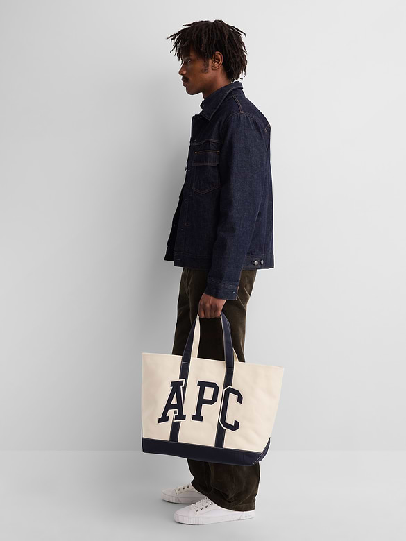 Gap × A.P.C. Logo Tote Bag