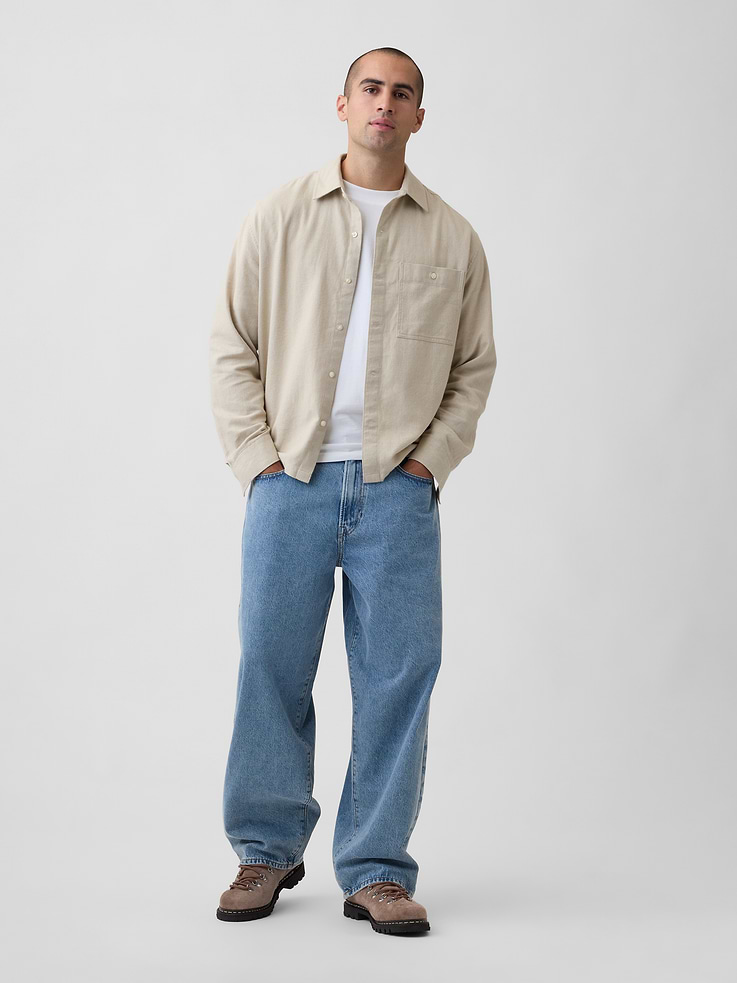 Image 3 of 5, Flannel Shirt in Boxy Fit