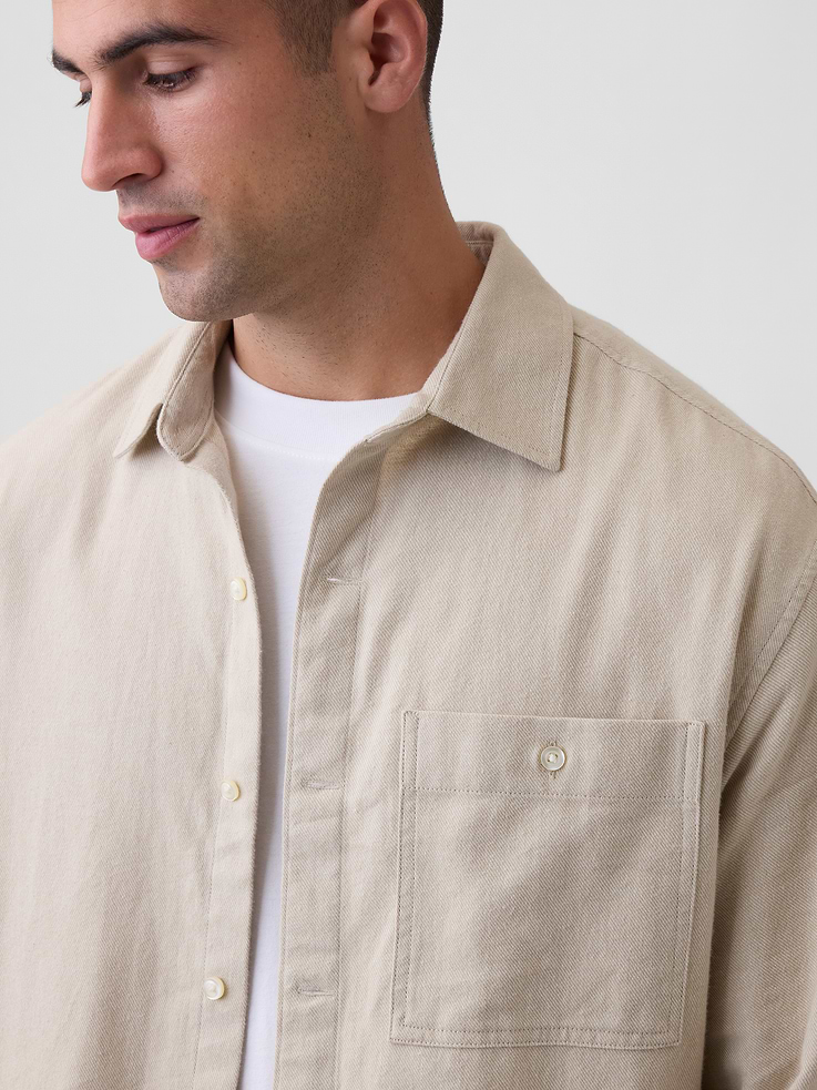 Image 4 of 5, Flannel Shirt in Boxy Fit