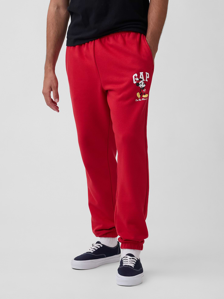 Image 2 of 4, Gap × Disney Mickey Mouse Relaxed Logo Joggers