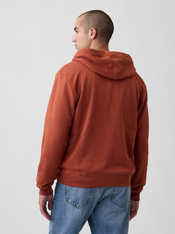 Image 2 of 4, Relaxed Gap Logo Zip Hoodie