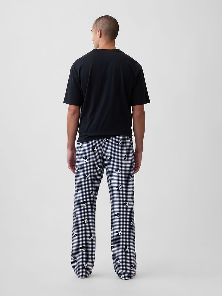 Image 2 of 4, Gap × Disney Mickey Mouse Relaxed Flannel PJ Pants