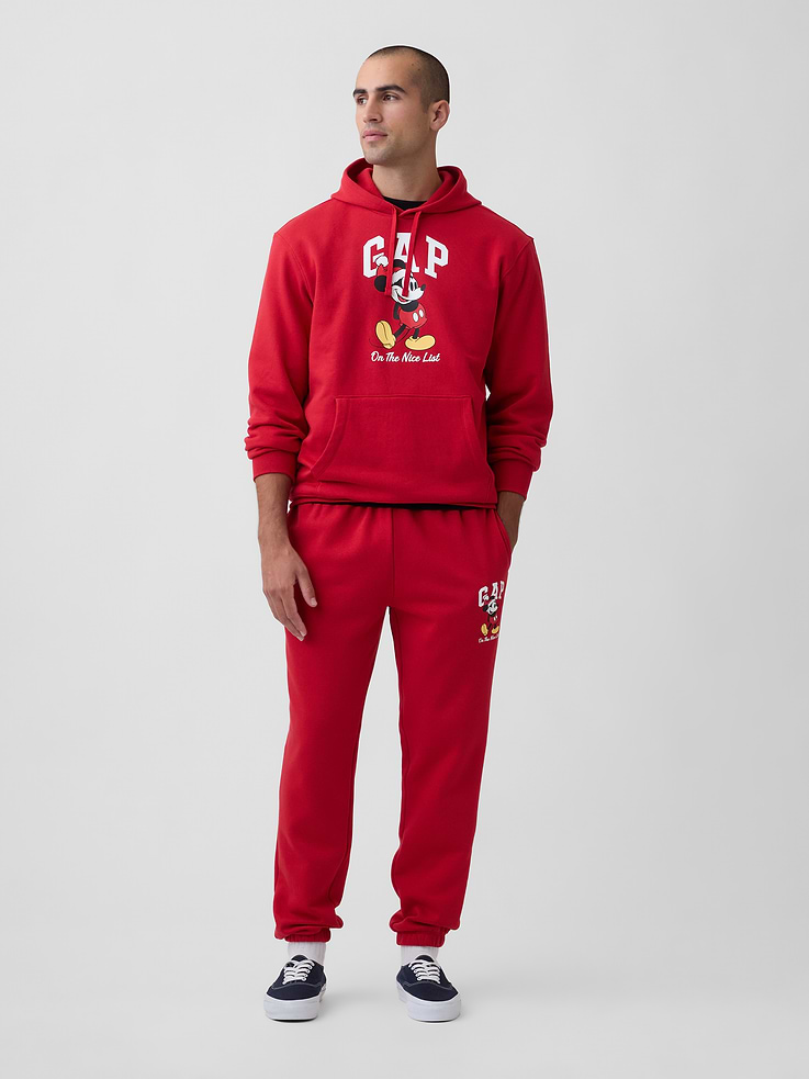 Image 3 of 4, Gap × Disney Mickey Mouse Relaxed Logo Hoodie