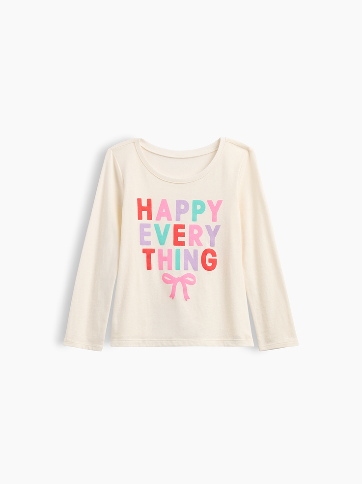 Image 1 of 3, Soft jersey knit., Long sleeves., Crewneck., Graphic at front., This product was made in a factory that invests in gender equity and women’s empowerment through RISE. Learn more at, Product #1184559