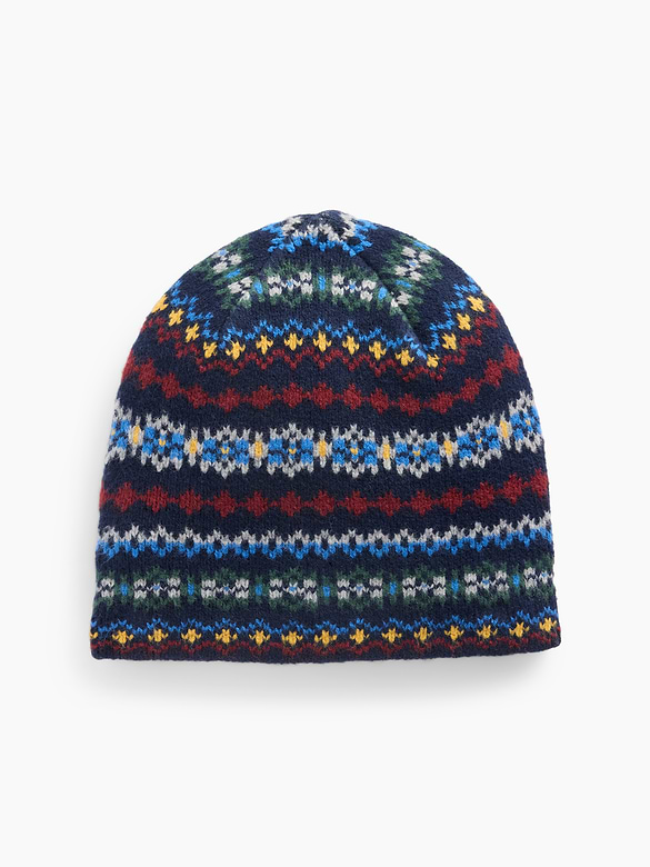 CashSoft Fair Isle Beanie