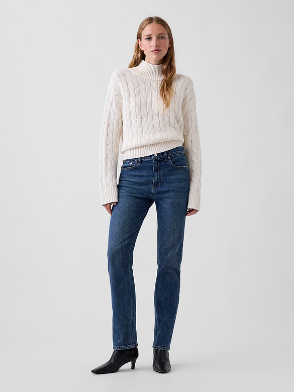 High Rise '90s Slim Straight Jeans