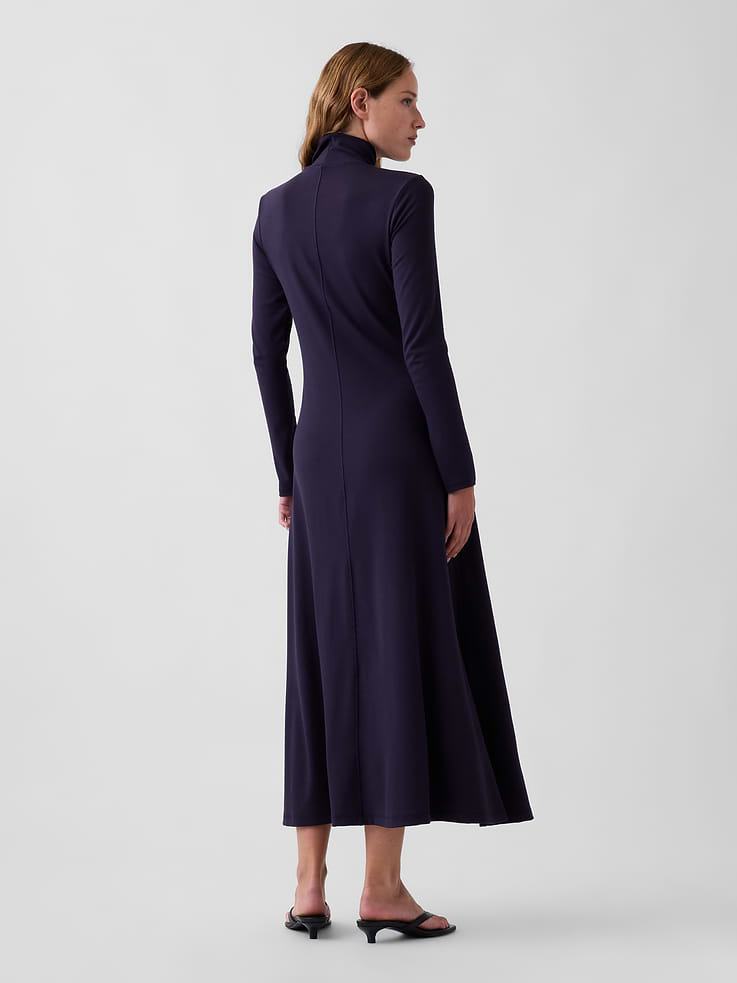 Image 2 of 5, Mockneck Maxi Dress
