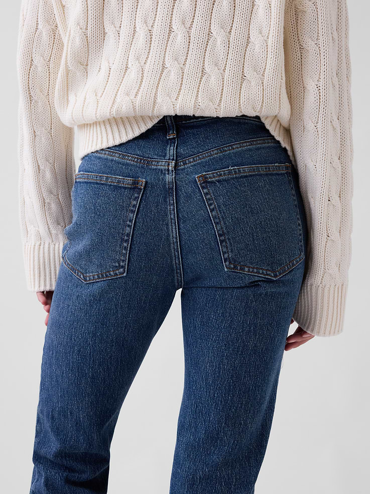Image 5 of 6, High Rise '90s Slim Straight Jeans