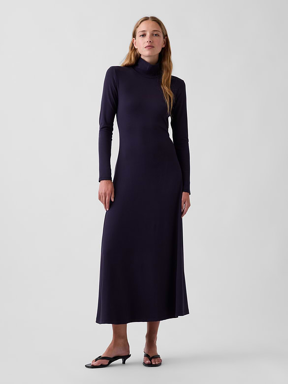 Mockneck Maxi Dress